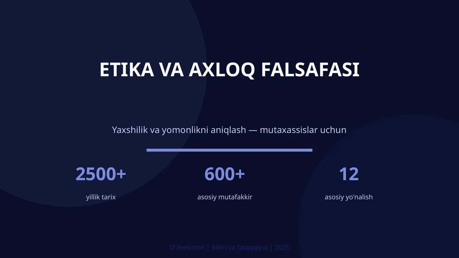 ETIKA VA AXLOQ FALSAFASI