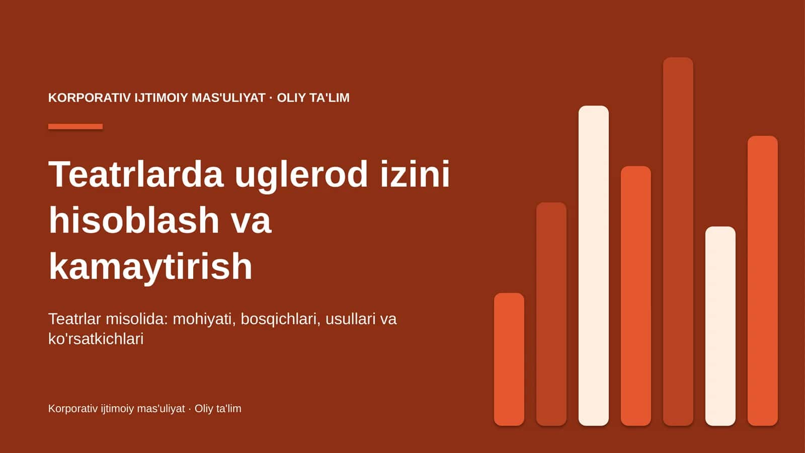 [Teatrlarda uglerod izini hisoblash va kamaytirish]