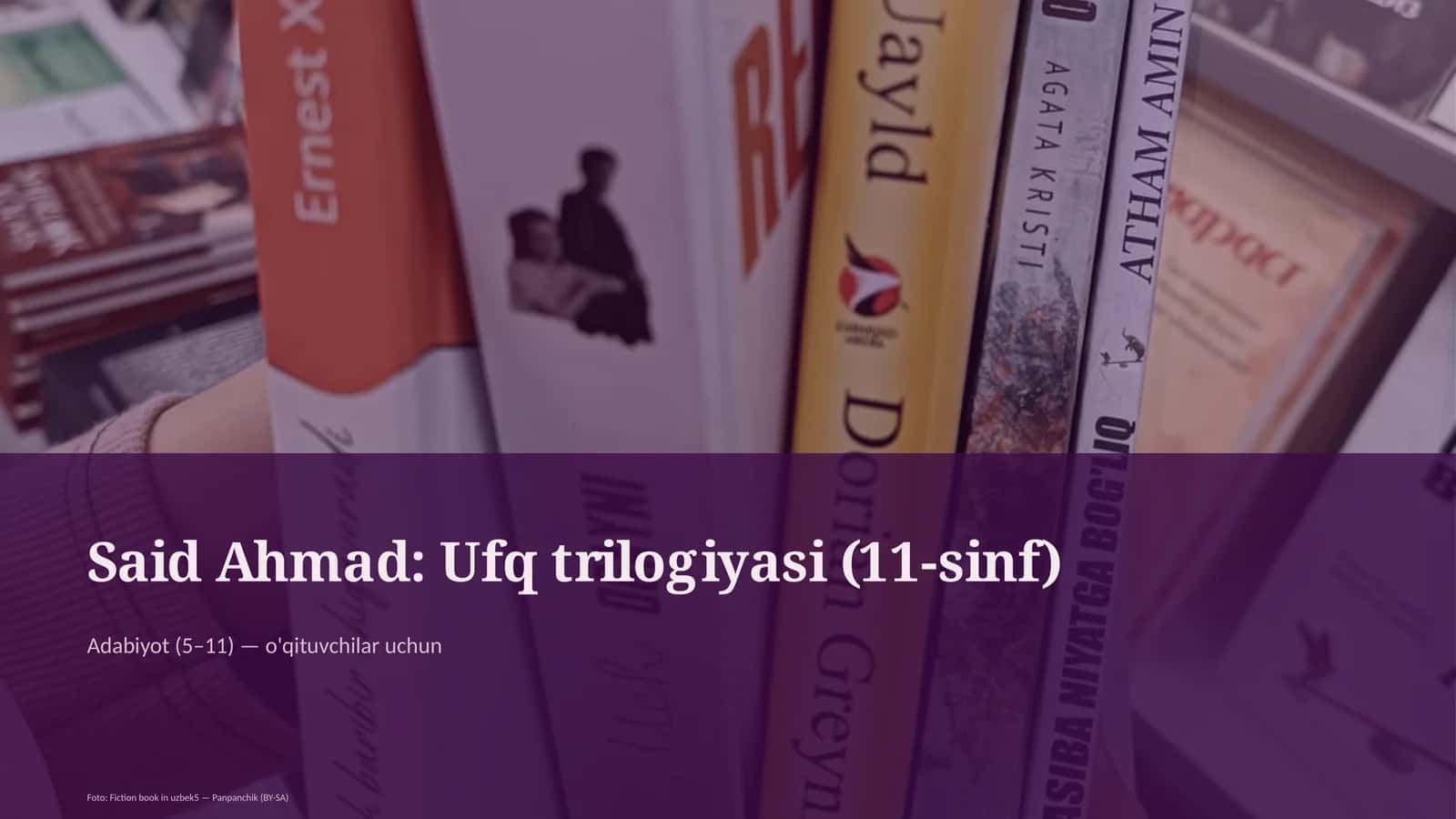 Said Ahmad: Ufq trilogiyasi (11-sinf)