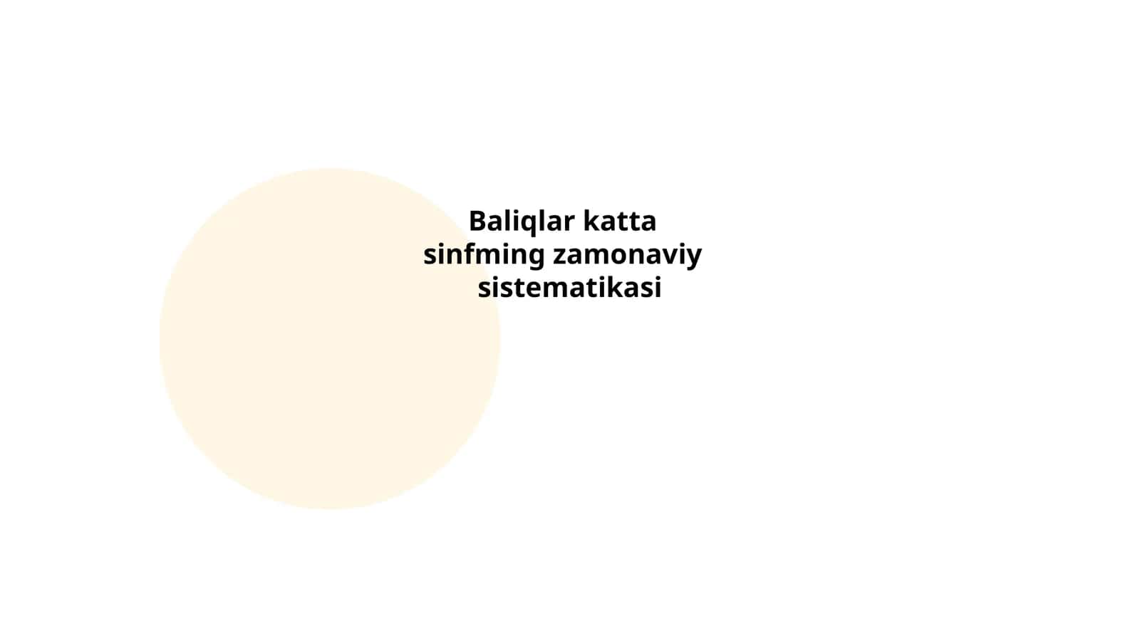 Baliqlar filogenetik tasnifi