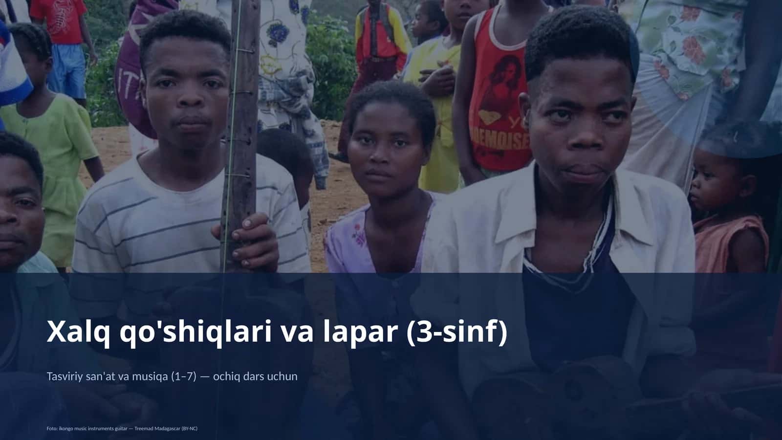 Xalq qo'shiqlari va lapar (3-sinf)