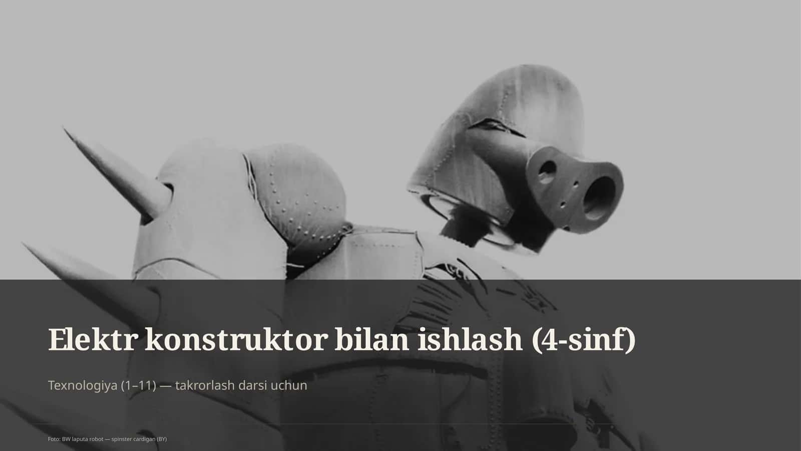 Elektr konstruktor bilan ishlash (4-sinf)