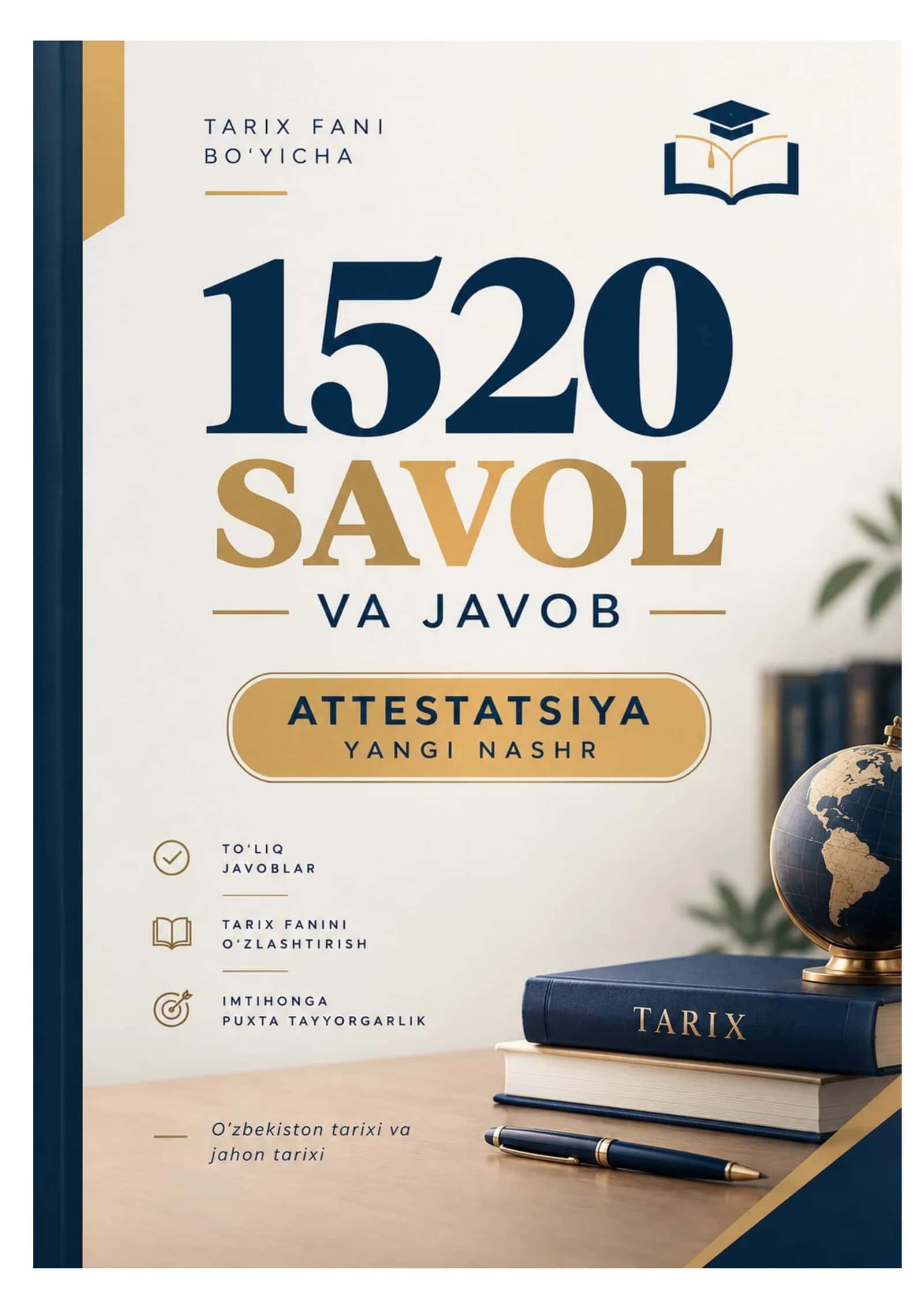 Tarix attestatsiya savollari yangi javoblari bilan