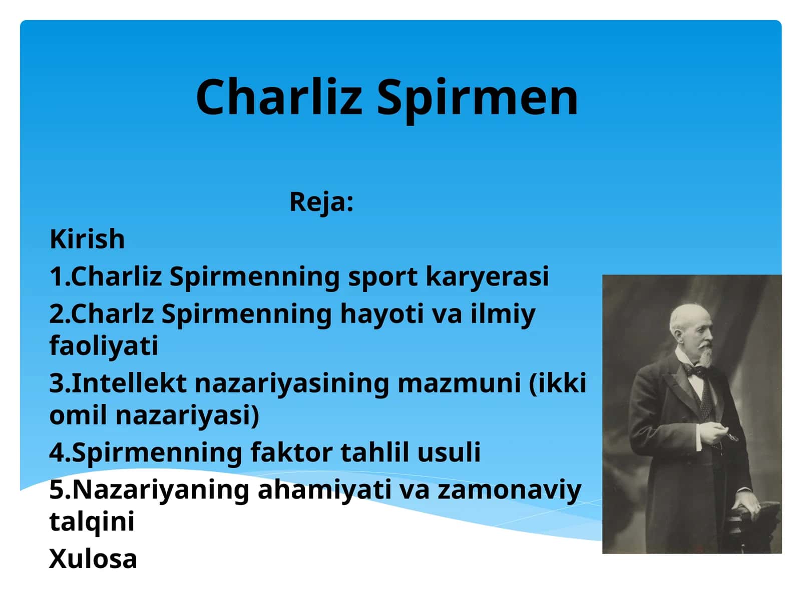 Charliz Spirmen hayoti, ijodi va nazariyalari