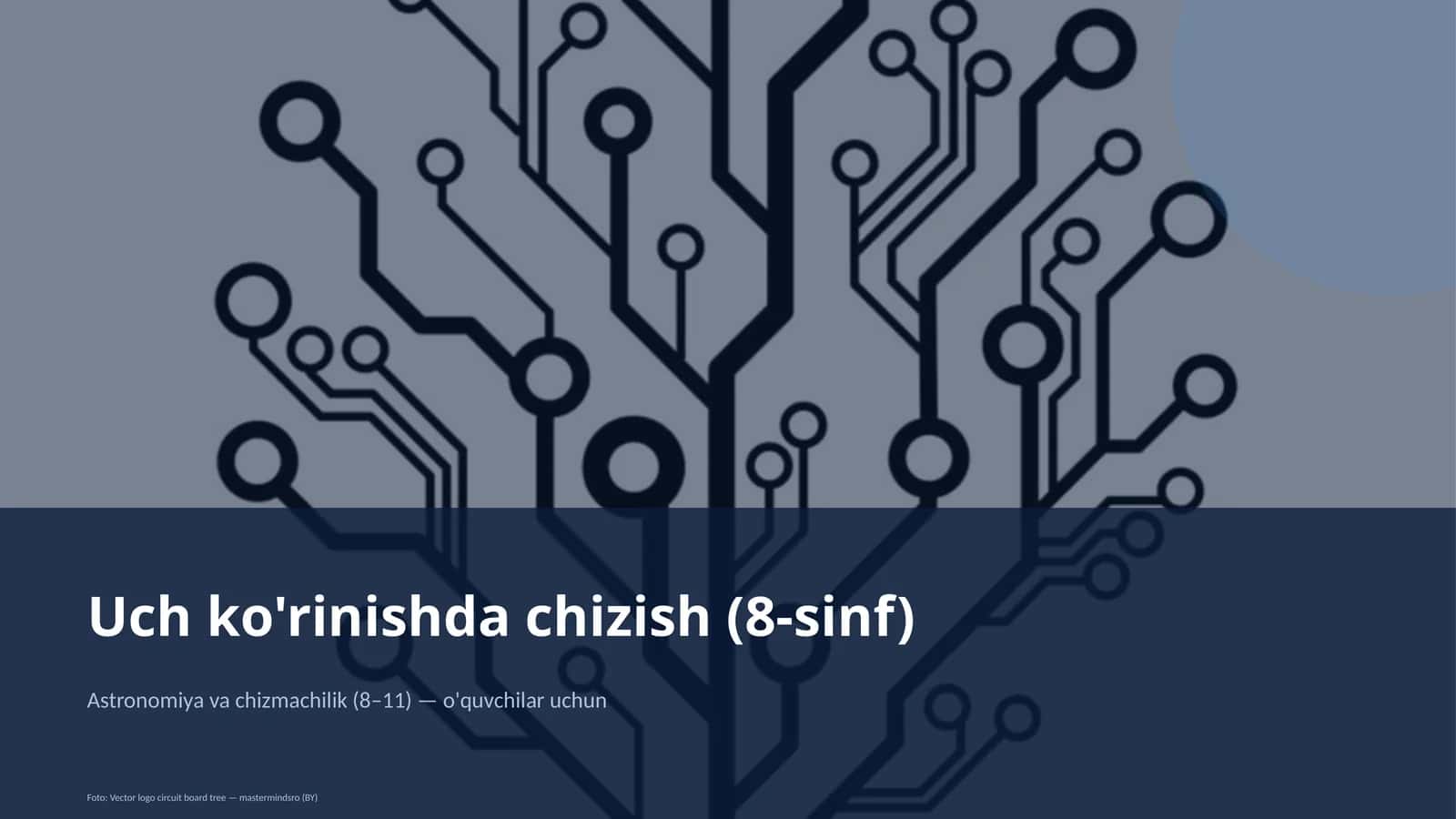 Uch ko'rinishda chizish (8-sinf)