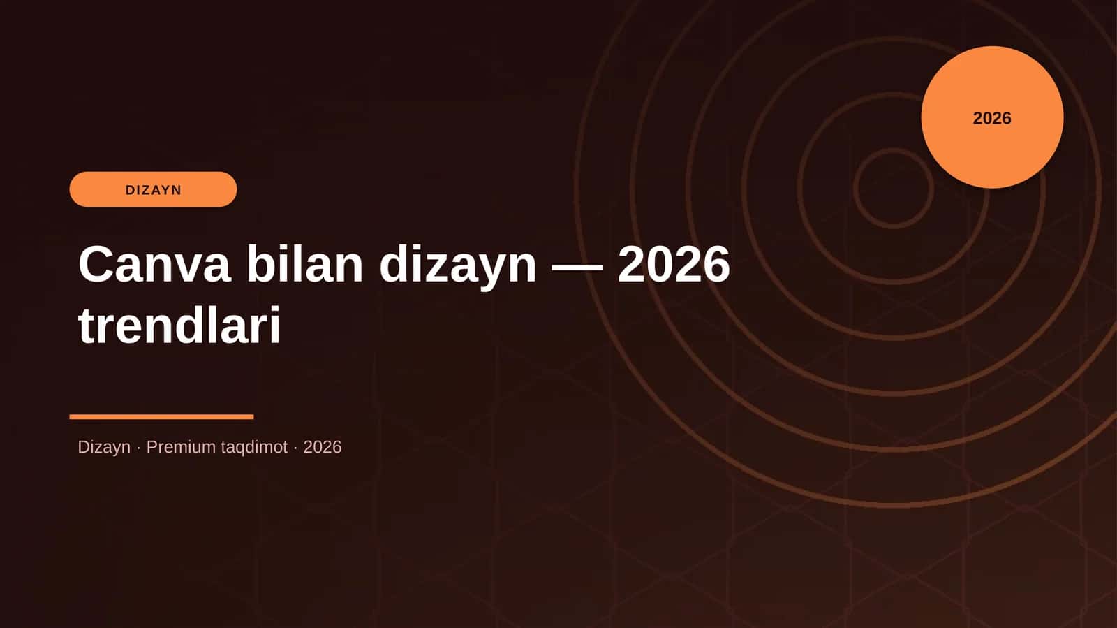 Canva bilan dizayn — 2026 trendlari