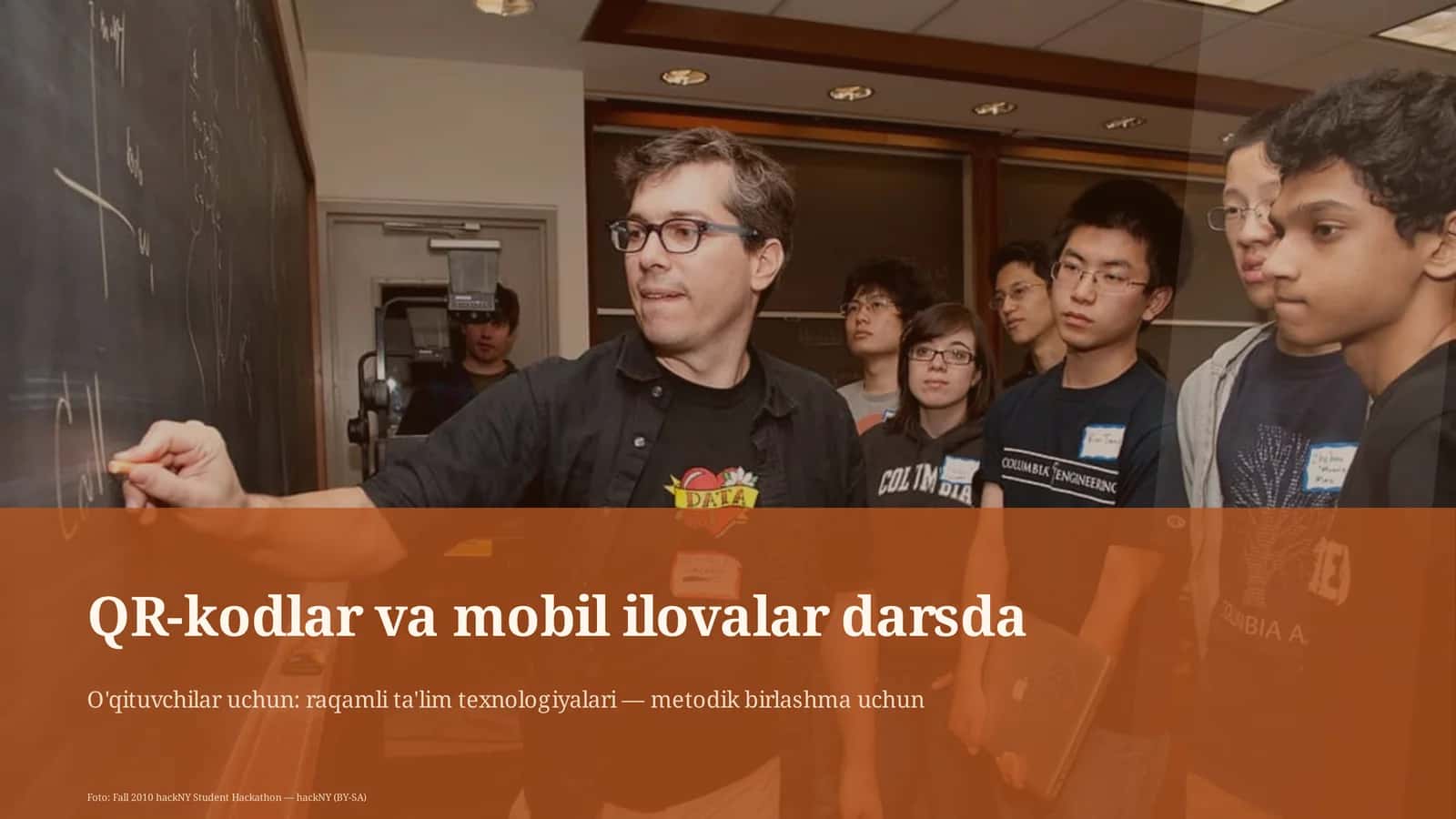 QR-kodlar va mobil ilovalar darsda