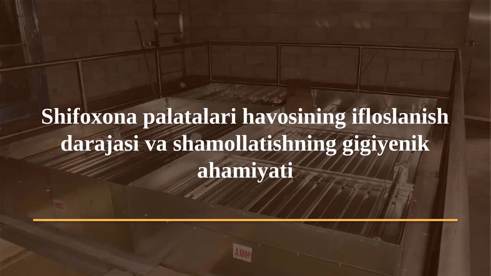 Gigiyena. Tibbiy ekologiya · Amaliy mashg'ulot № 12