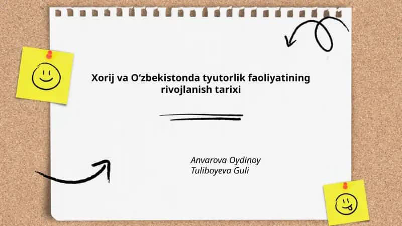 Xorij va O‘zbekistonda tyutorlik faoliyatining rivojlanish tarixi