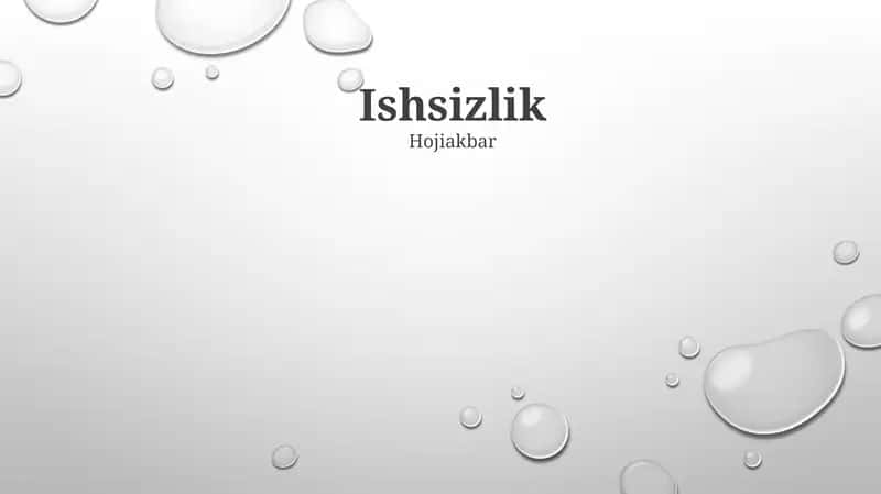 Ishsizlik
