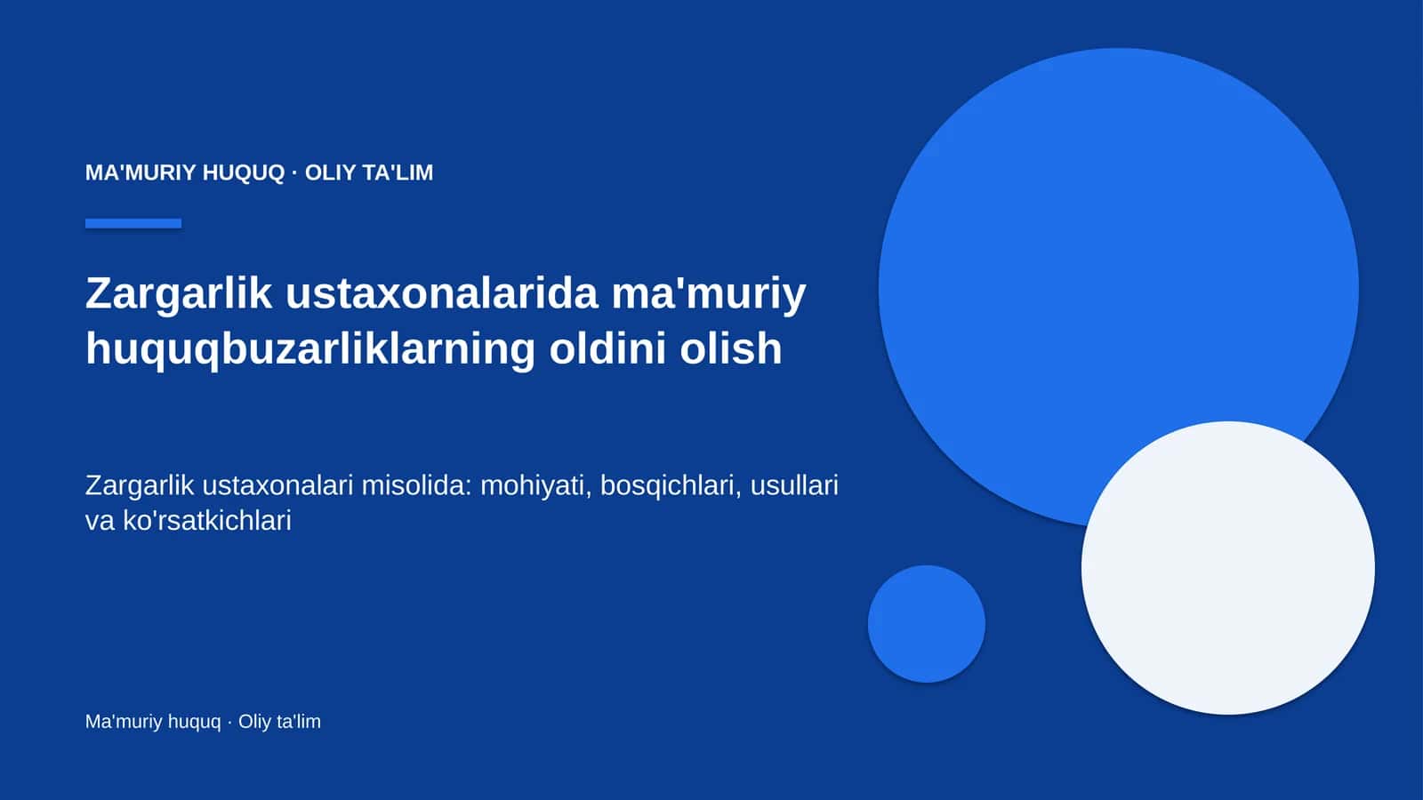 zargarlik ustaxonalarida ma'muriy huquqbuzarliklarning oldini olish 7832
