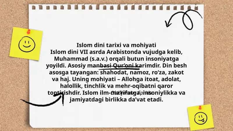 Islom dini tarixi va mohiyati