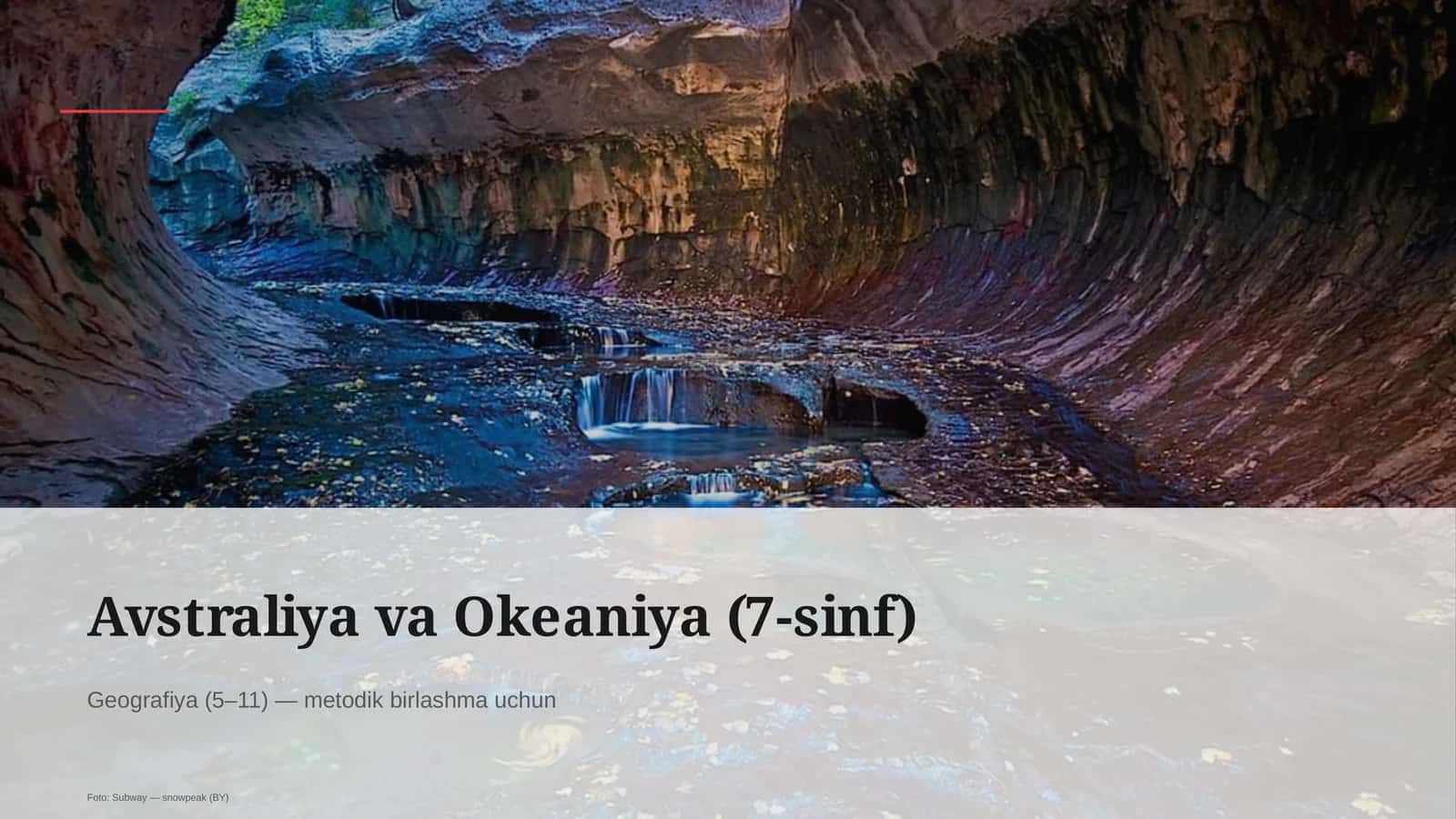 Avstraliya va Okeaniya (7-sinf)