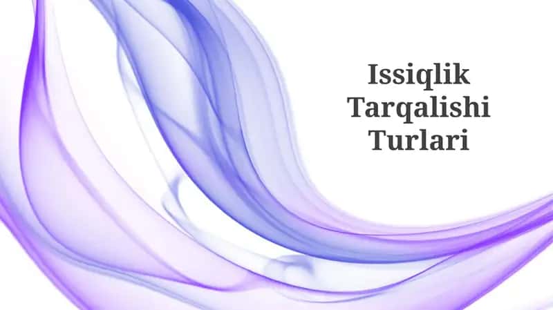 Issiqlik Tarqalishi Turlari