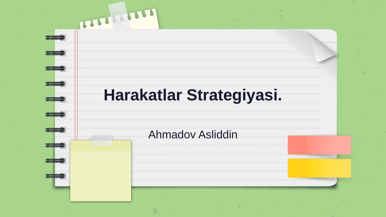 Harakatlar Strategiyasi