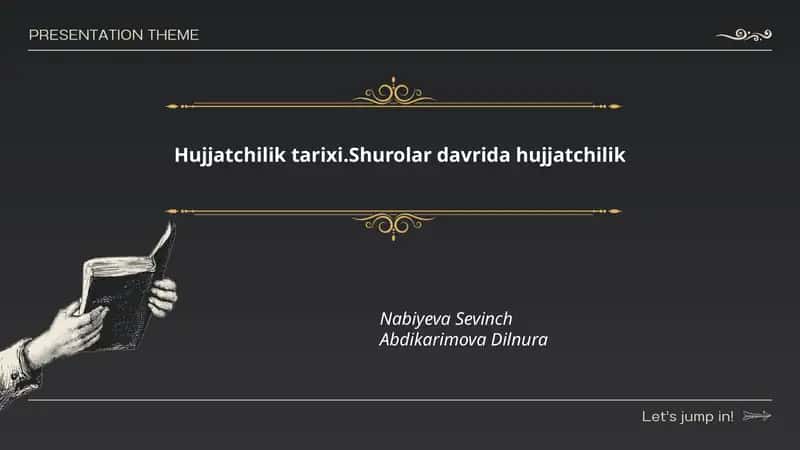 Hujjatchilik tarixi