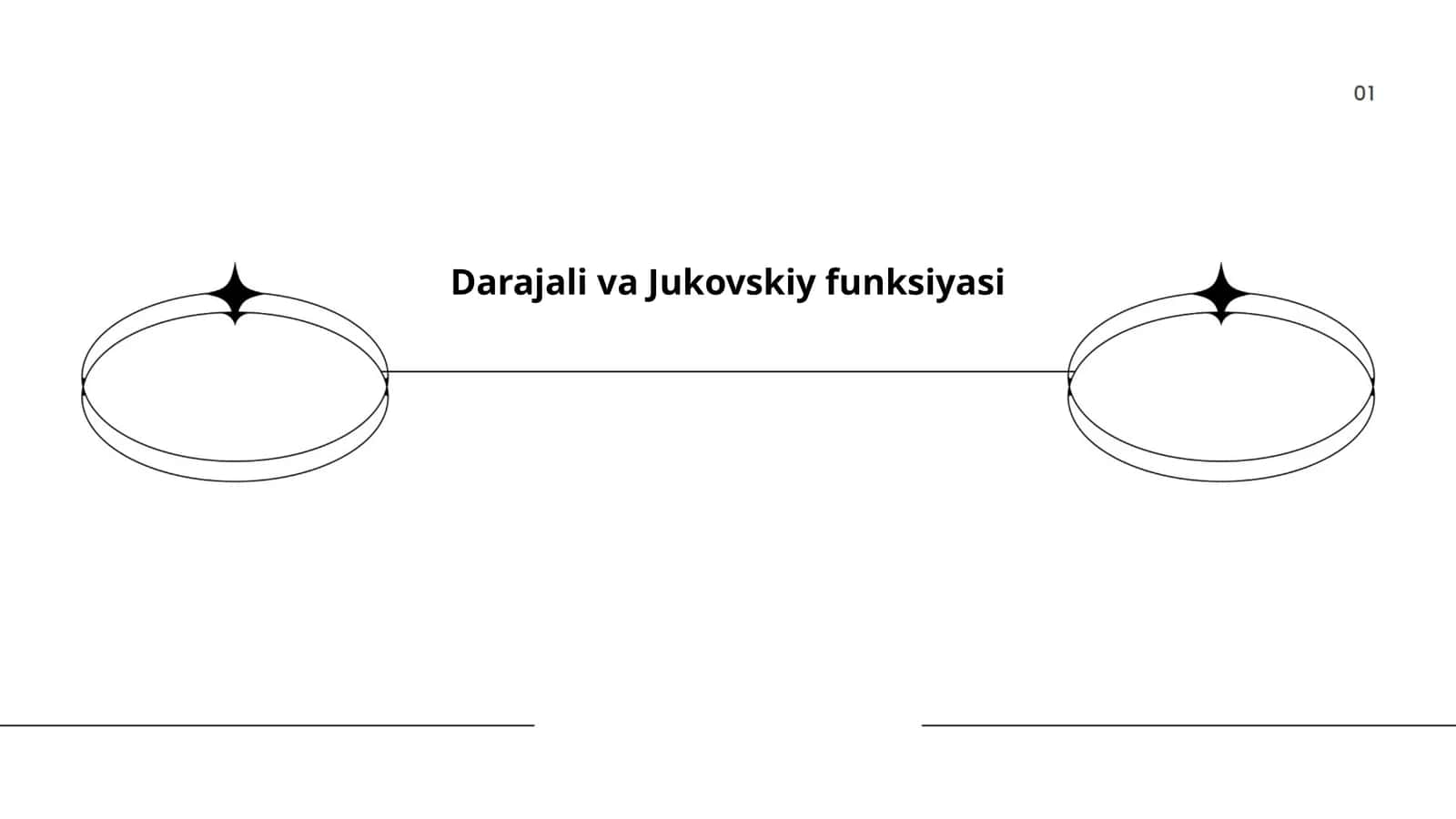 Darajali va Jukovskiy funksiyasi