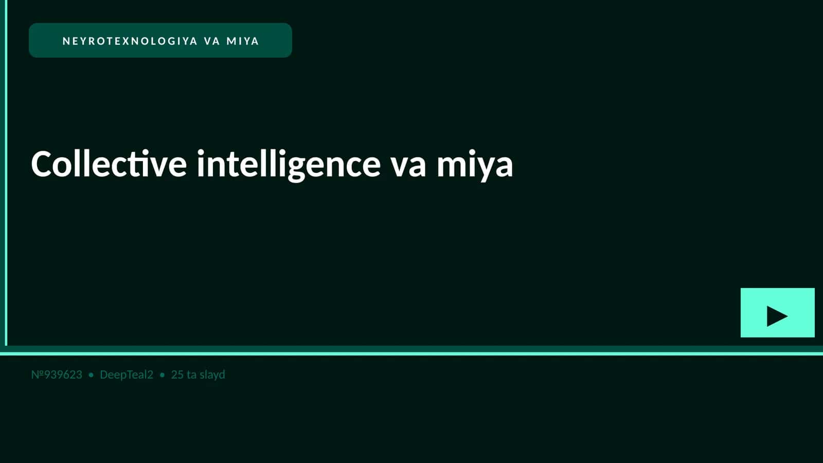NEYROTEXNOLOGIYA VA MIYA