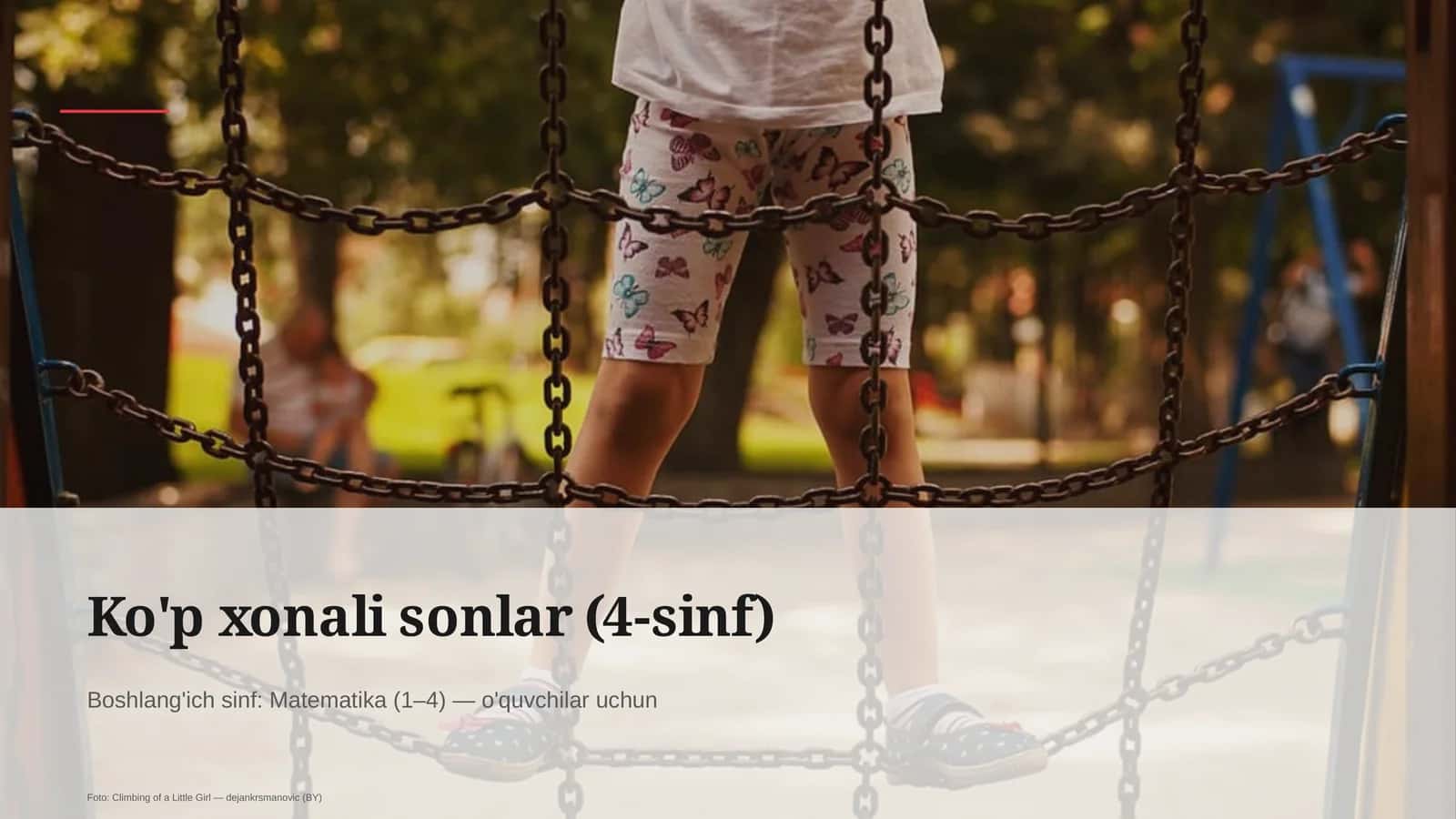 Ko'p xonali sonlar (4-sinf)