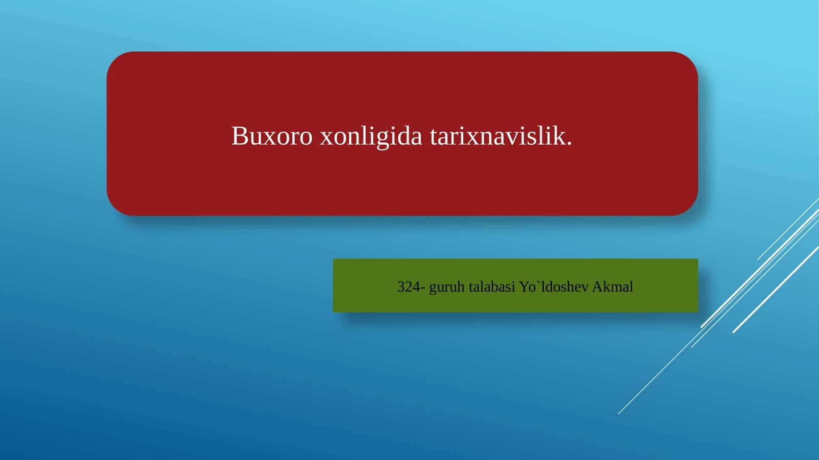 Buxoro xonligi tarix-navislik