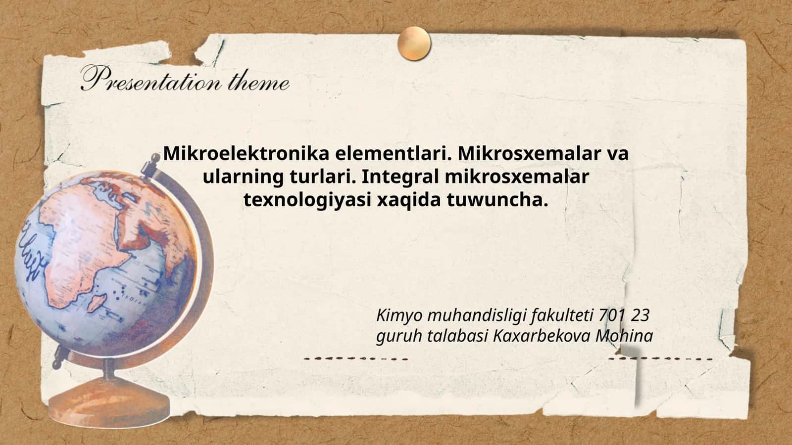 Mikrosxemalar va ularning turlari
