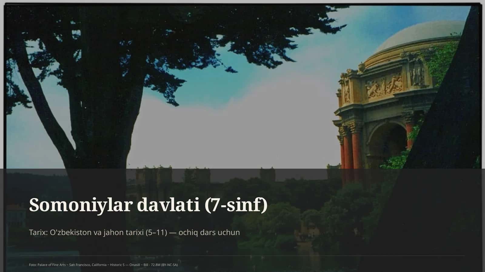 Somoniylar davlati (7-sinf)