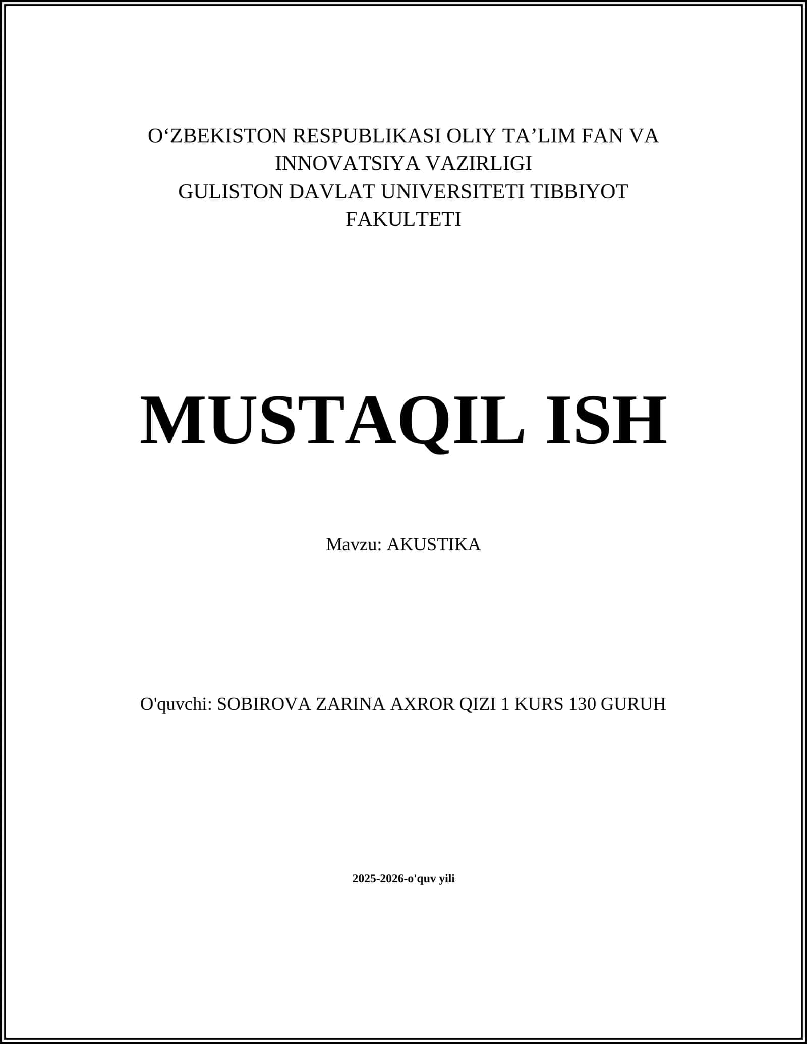 AKUSTIKA