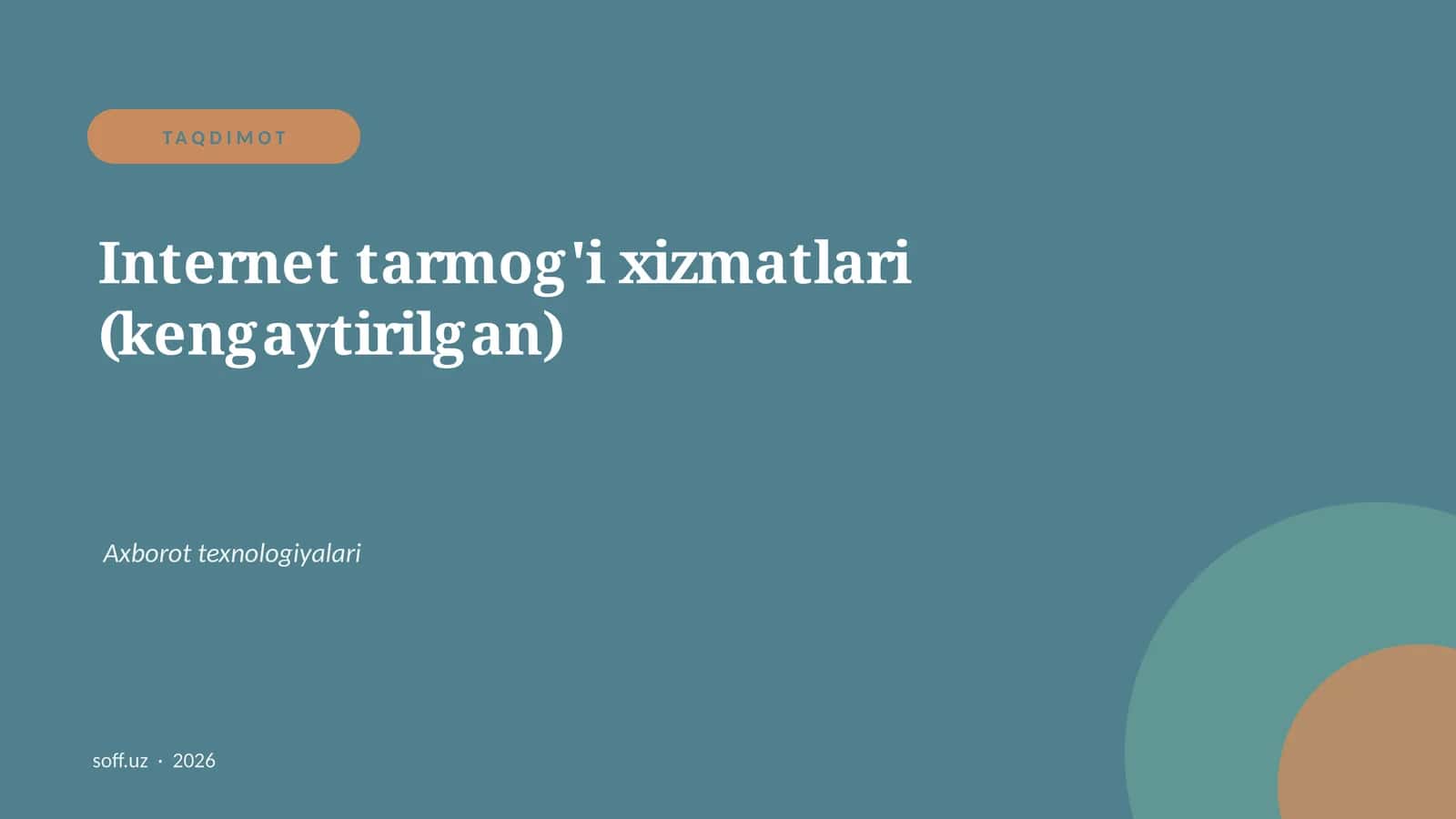 Internet tarmog'i xizmatlari (kengaytirilgan)