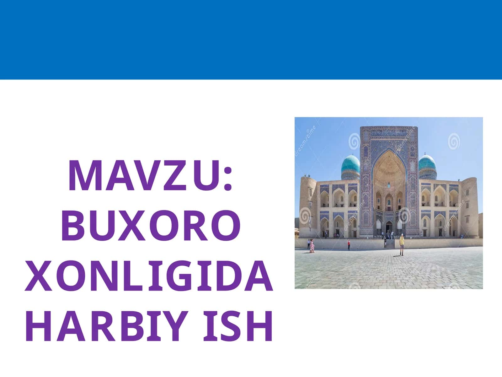 Buxoro xonligida harbiy ish