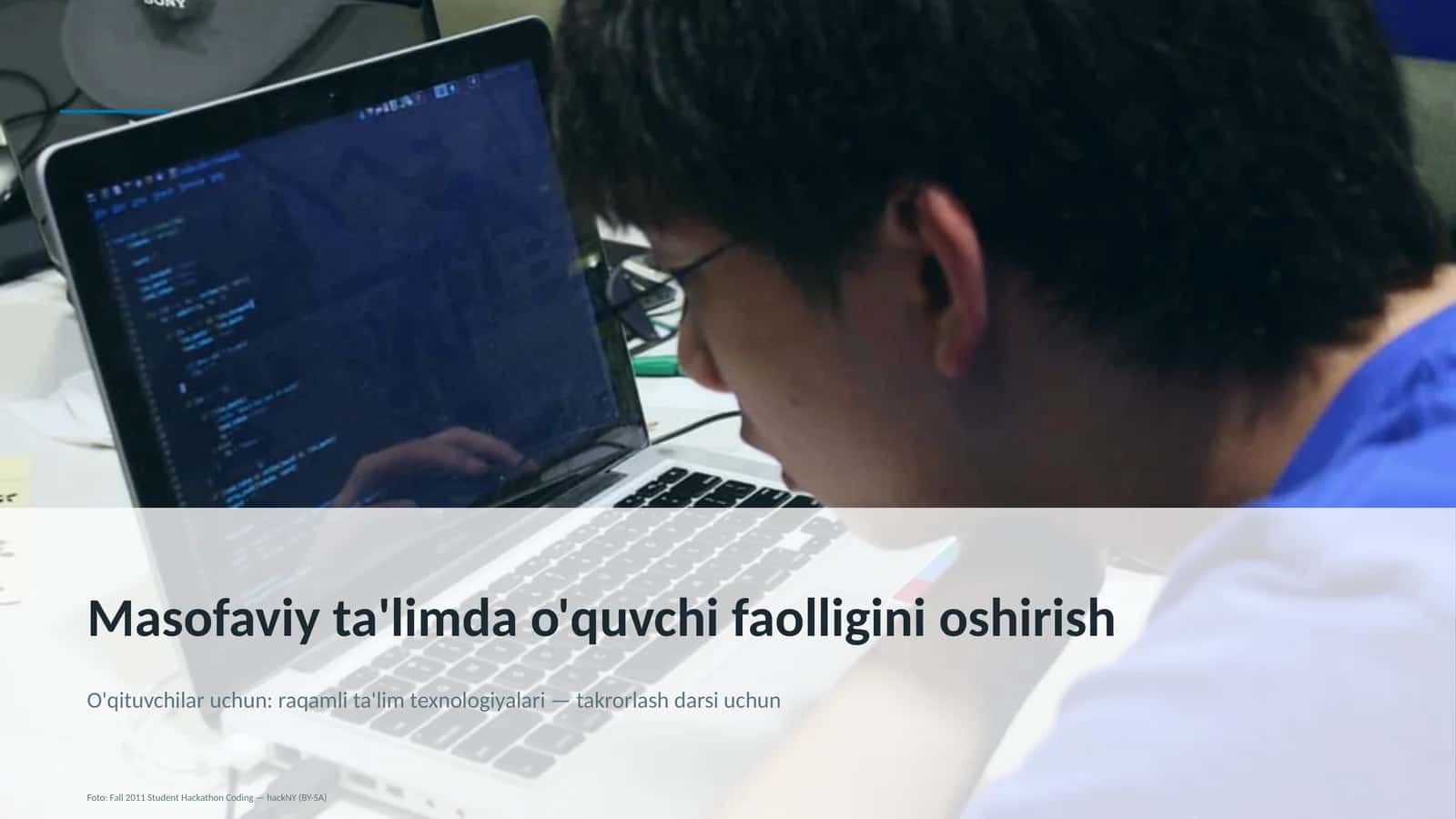 Masofaviy ta'limda o'quvchi faolligini oshirish