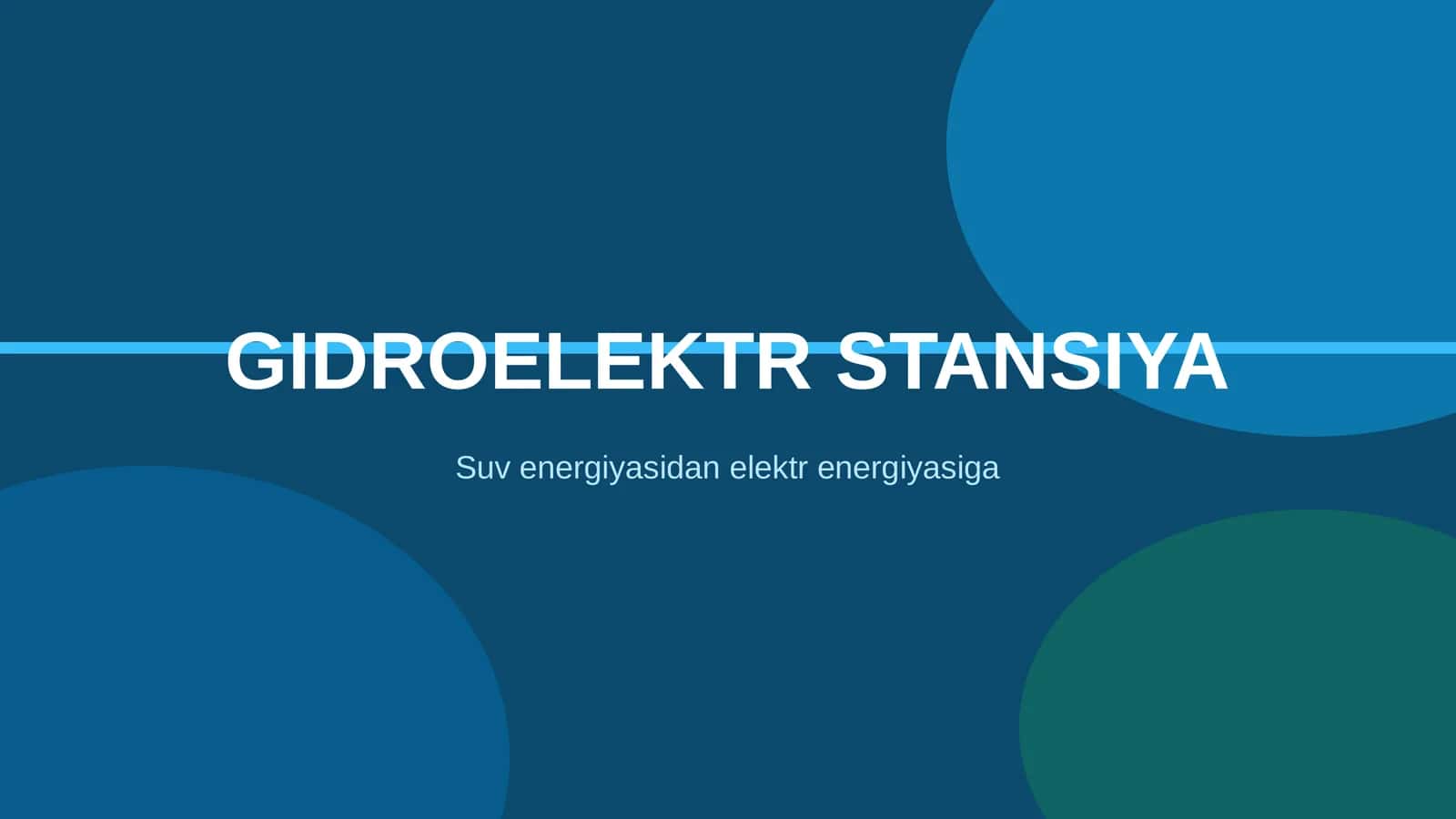 GIDROELEKTR STANSIYA