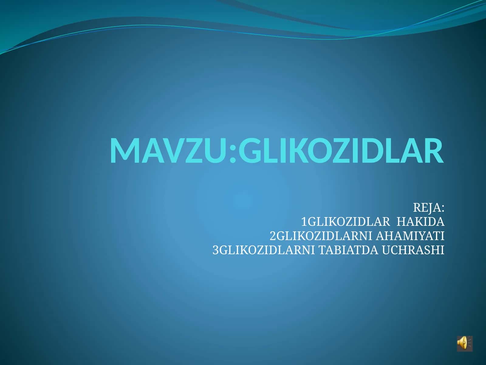 GLIKOZIDLAR