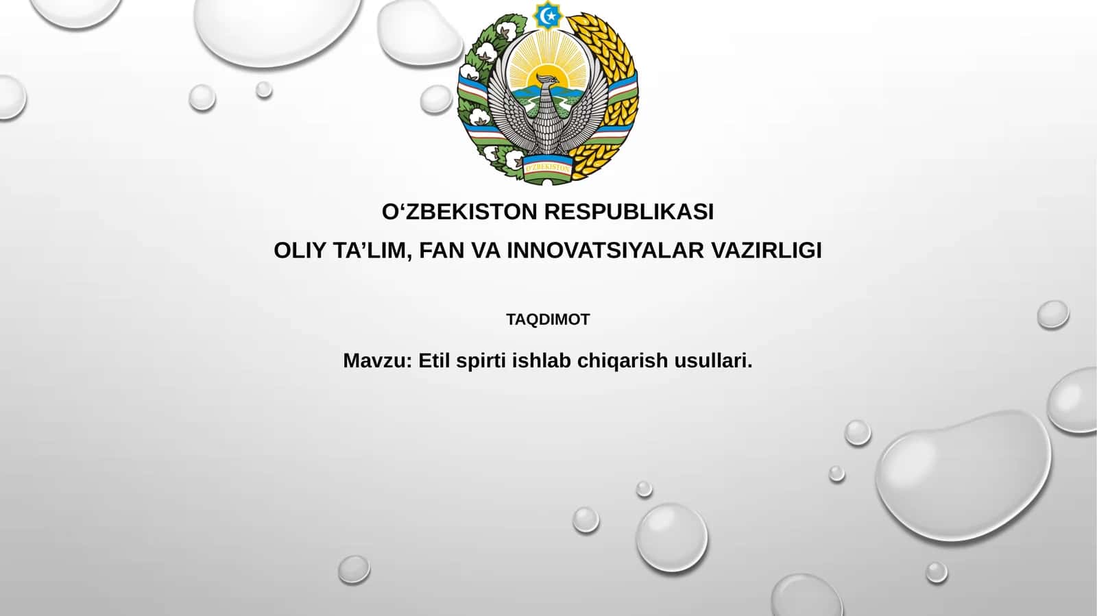 Etil spirti ishlab chiqarish usullari