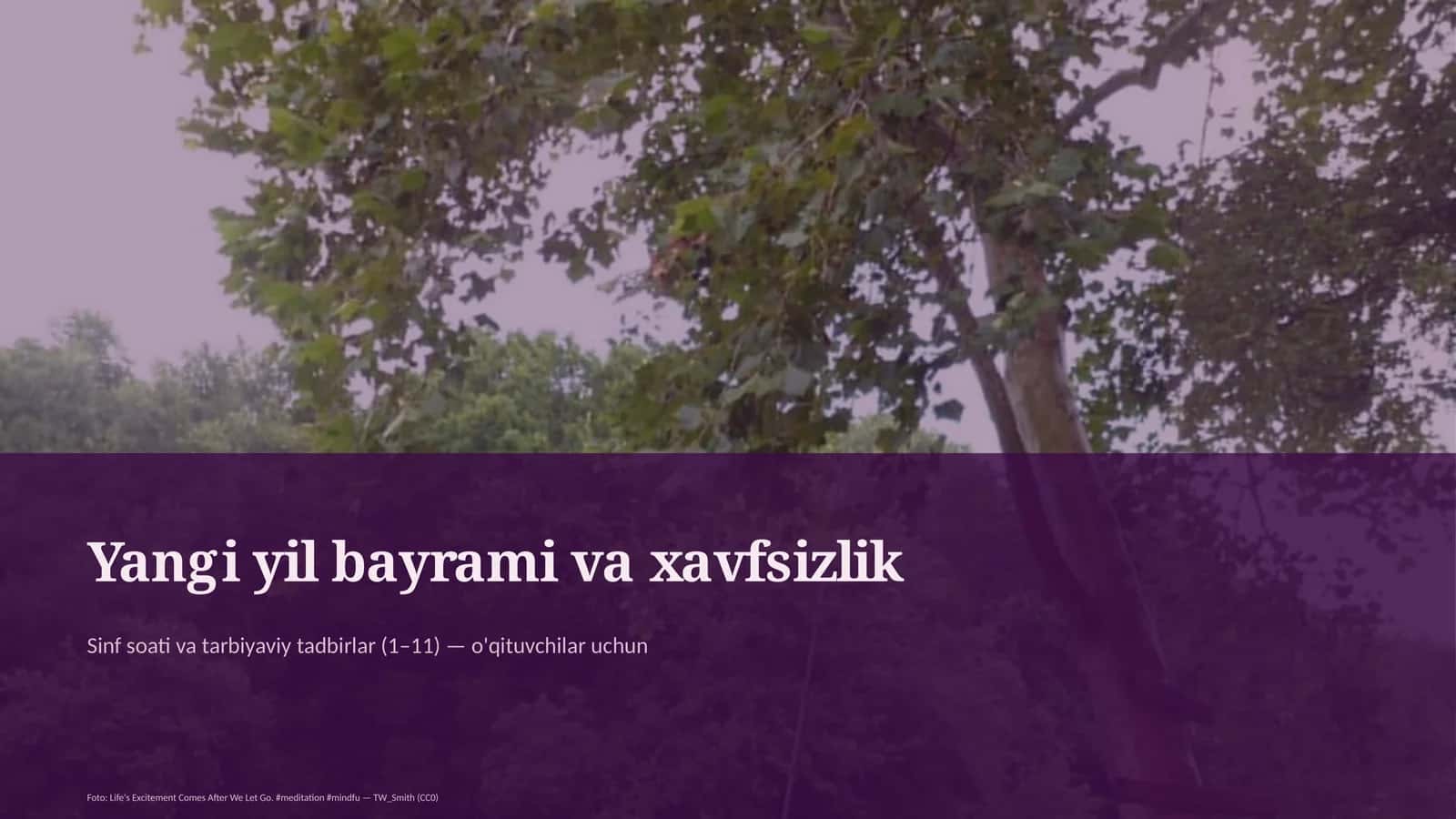 Yangi yil bayrami va xavfsizlik
