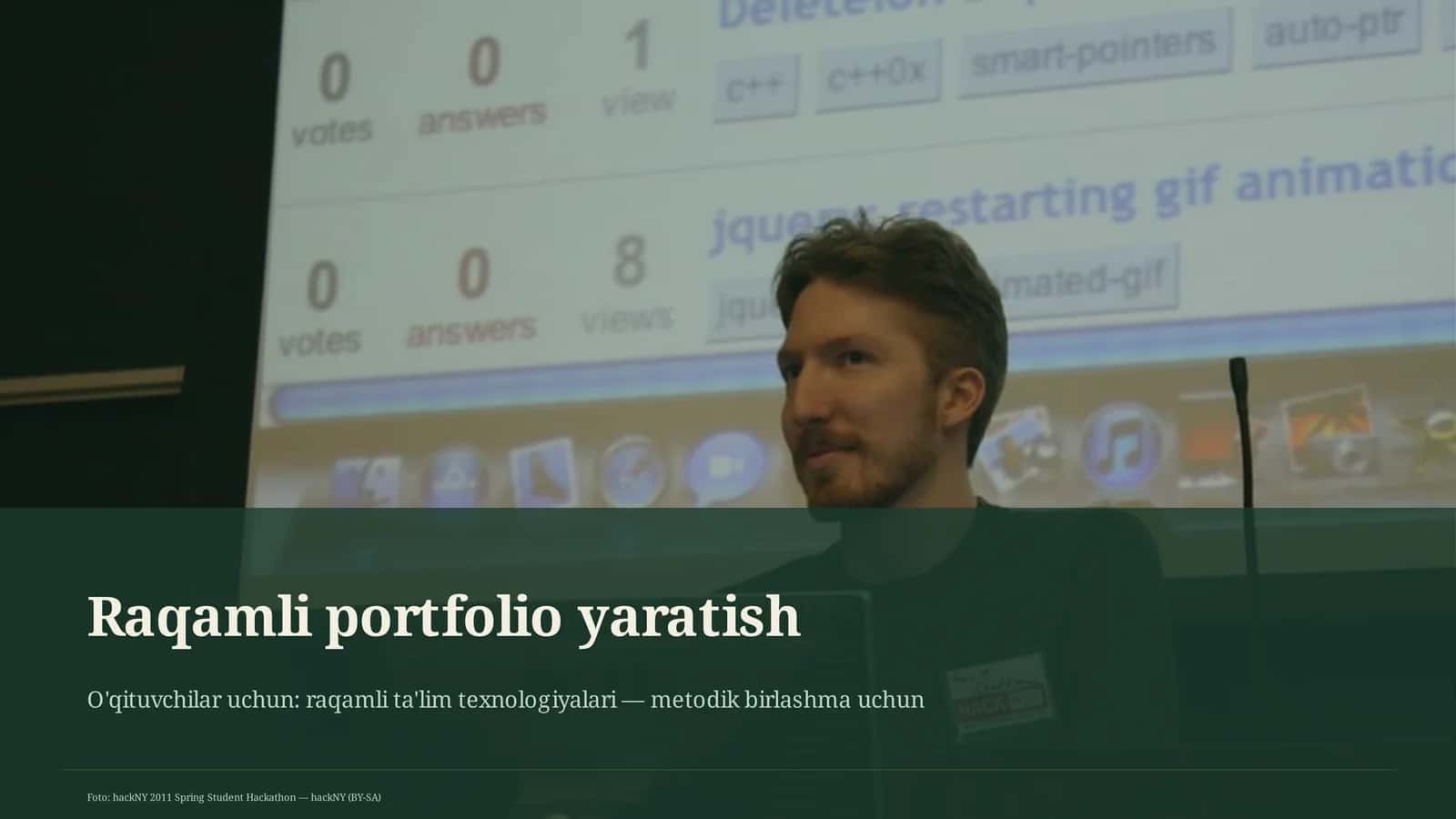 Raqamli portfolio yaratish