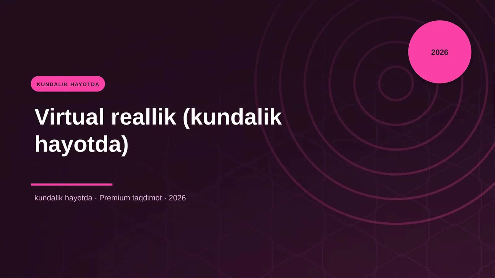 Kundalik Hayotda