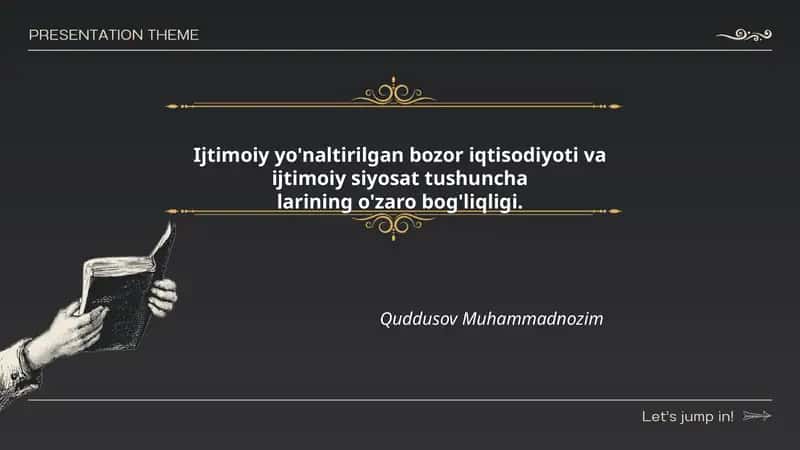Ijtimoiy yo'naltirilgan bozor iqtisodiyoti