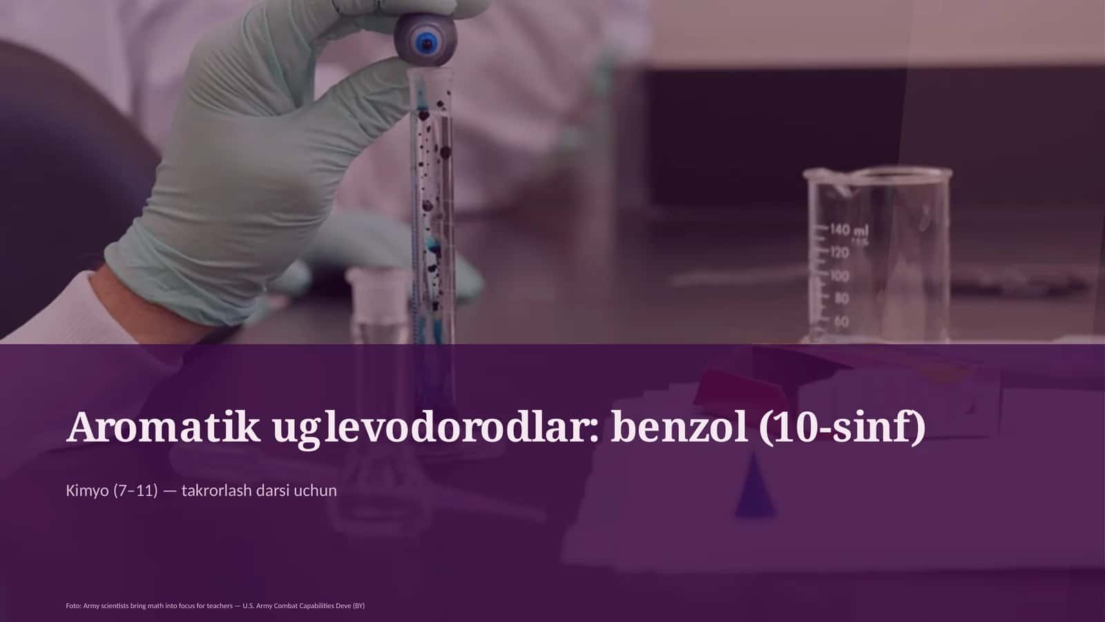 Aromatik uglevodorodlar: benzol (10-sinf)