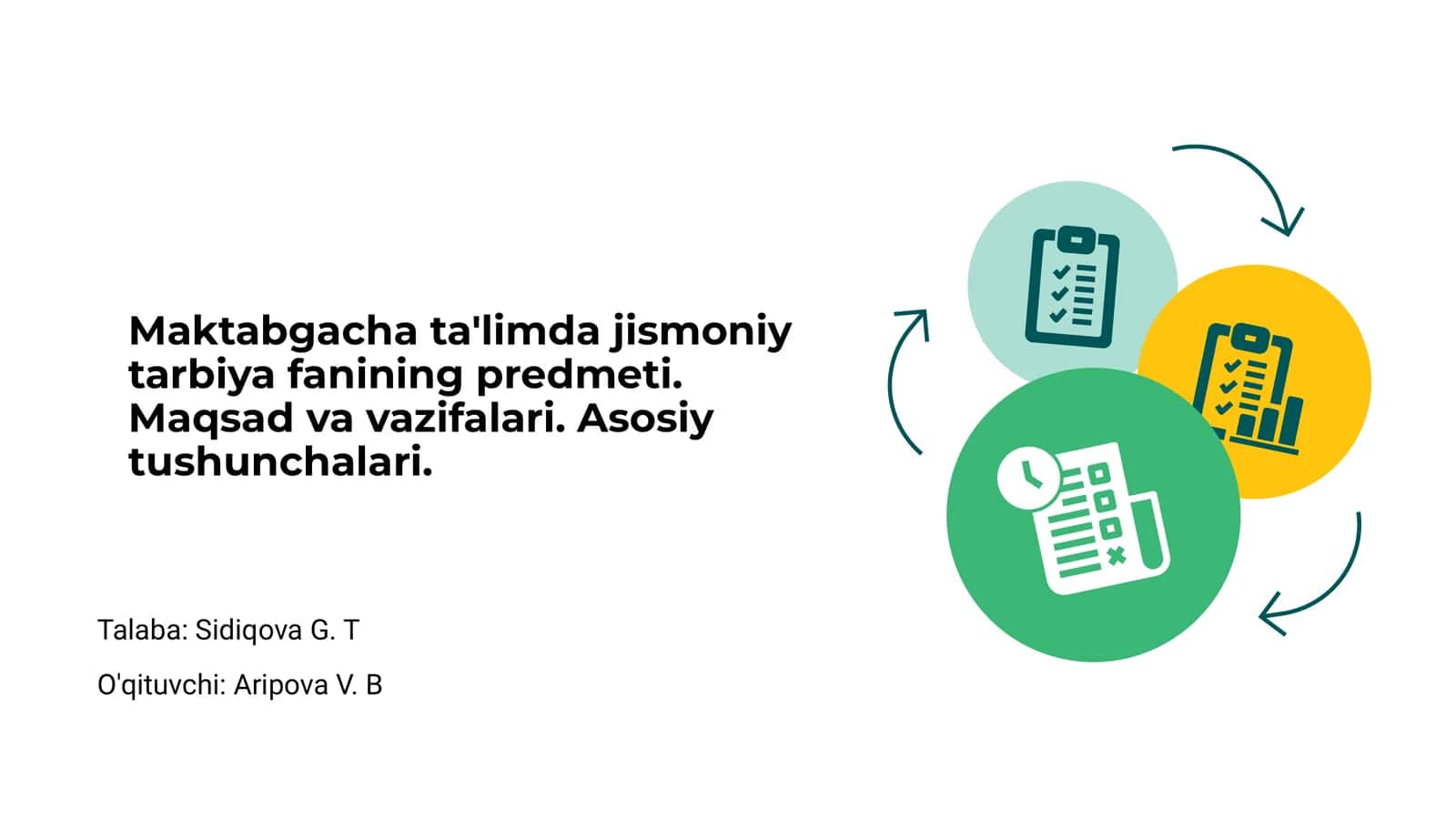 Jismoniy tarbiya fanining mazmuni