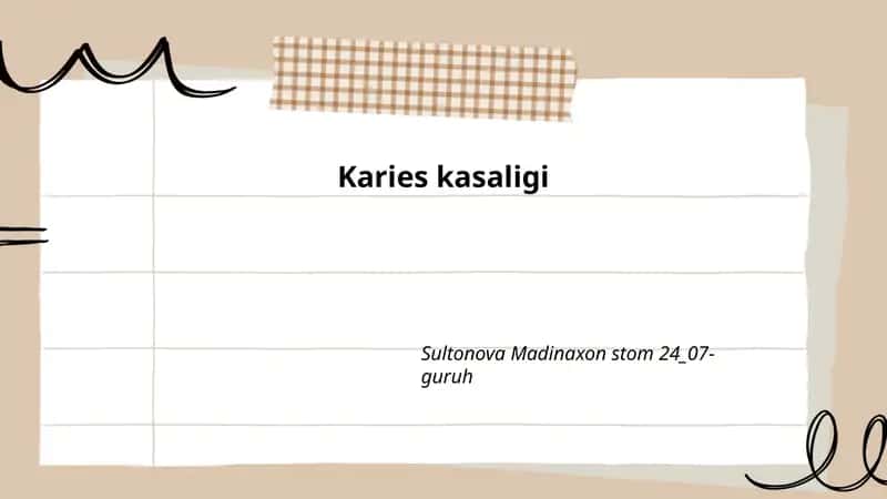 Karies kasalligi