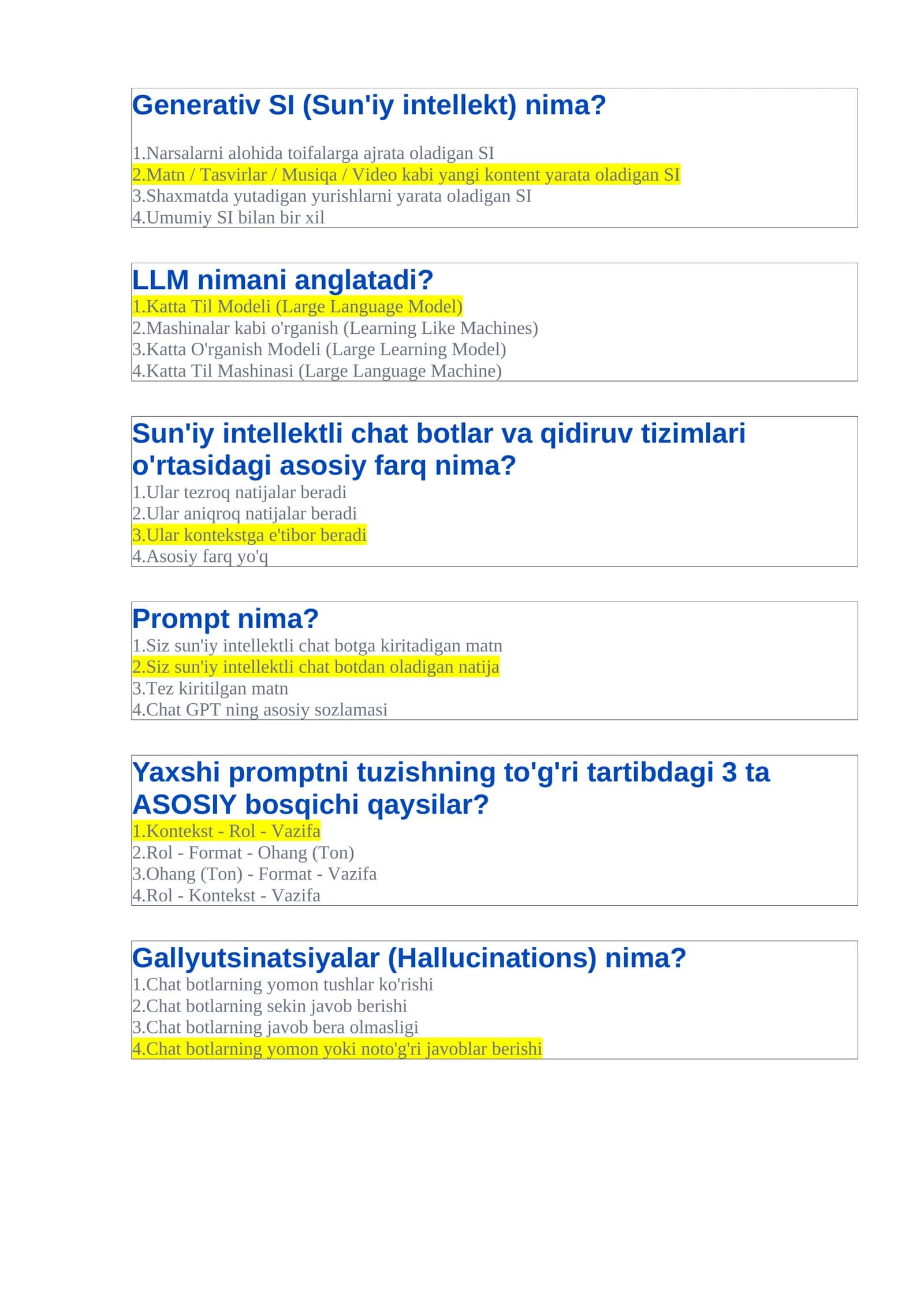 Generativ SI (Sun'iy intellekt) nima?