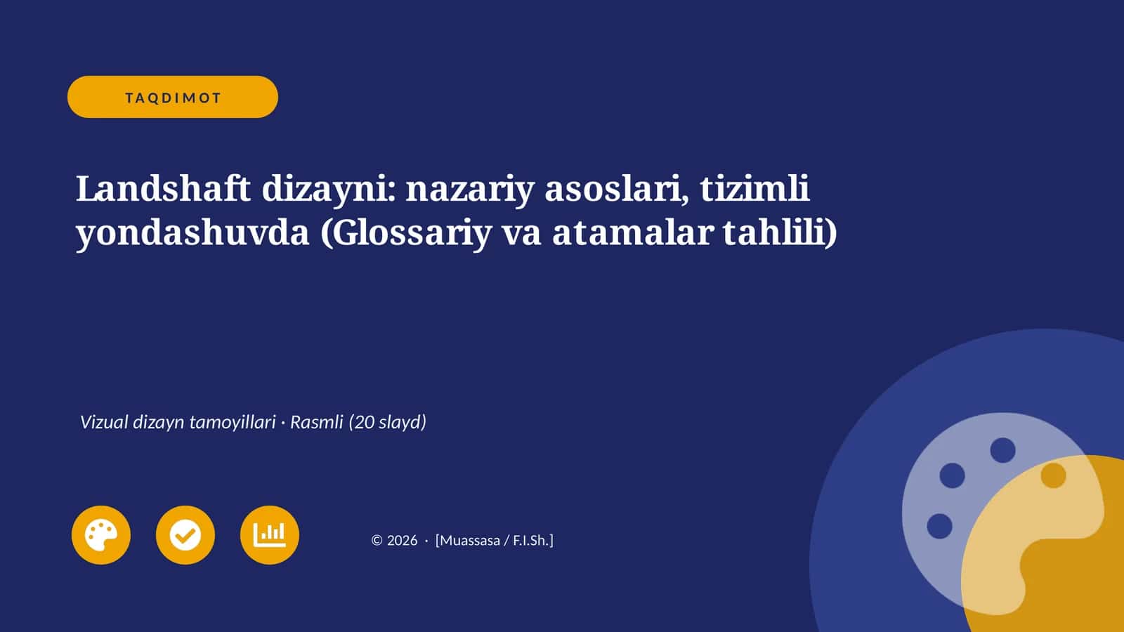 Landshaft dizayni: nazariy asoslari, tizimli yondashuvda (Glossariy va atamalar tahlili)