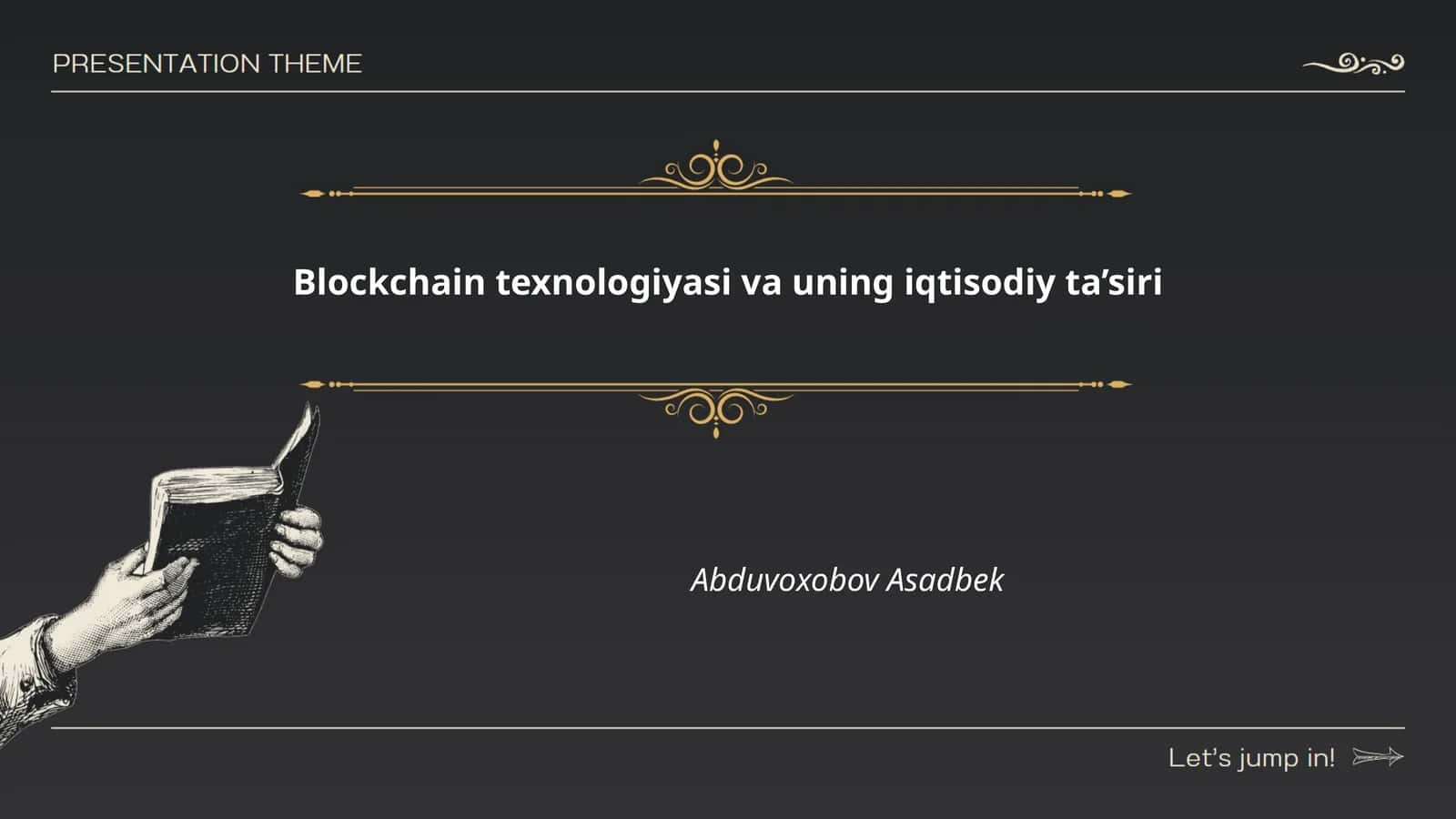 Blokcheyn texnologiyasi va uning iqtisodiy ta’siri