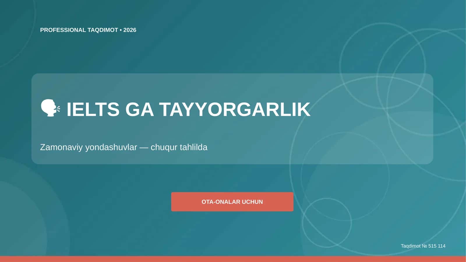 IELTS GA TAYYORGARLIK