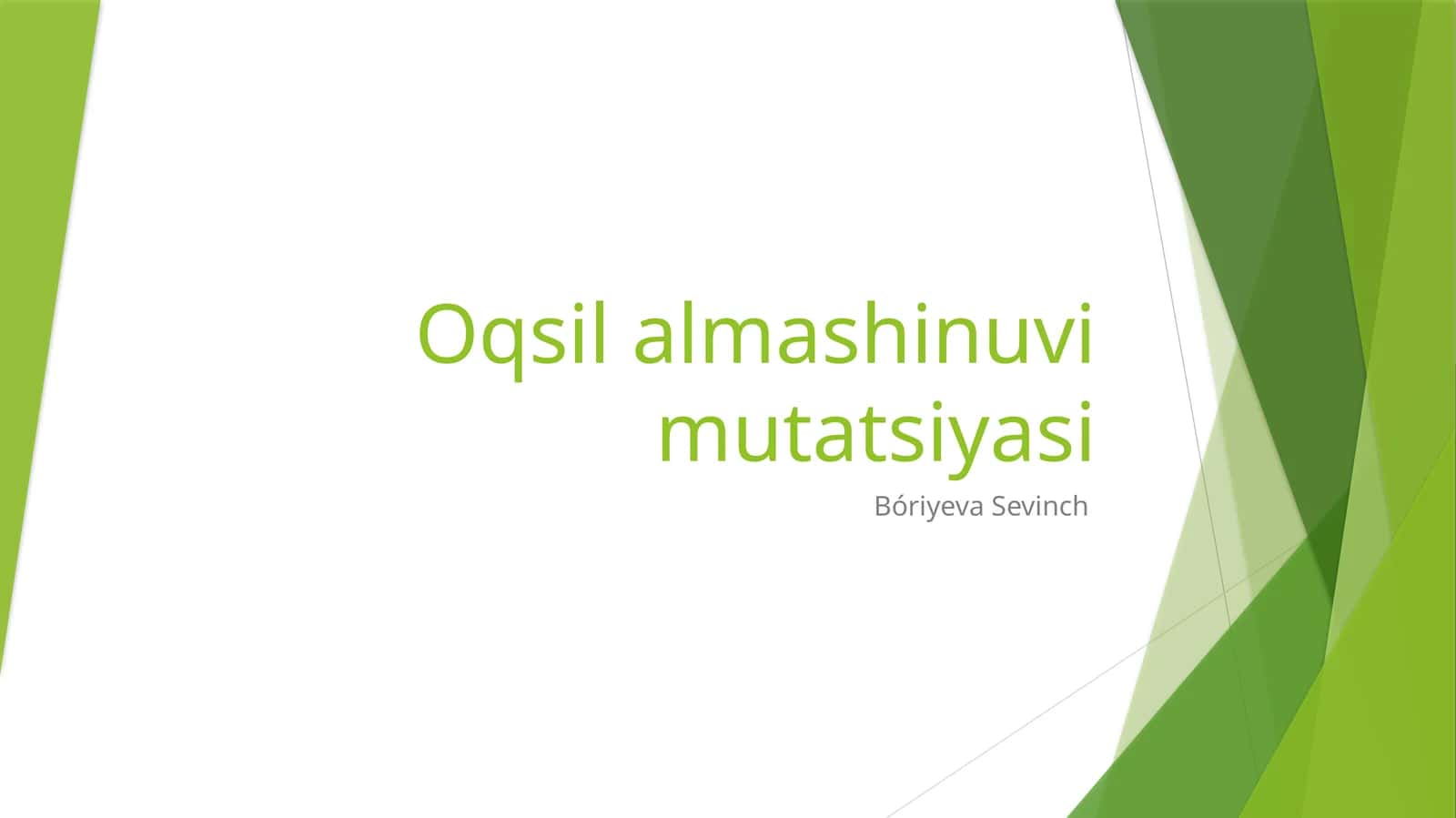 Oqsilalmashinuvi Mutatsiyasi