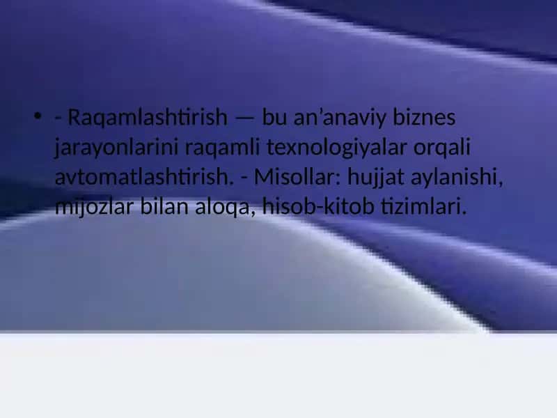 Raqamlashtirish