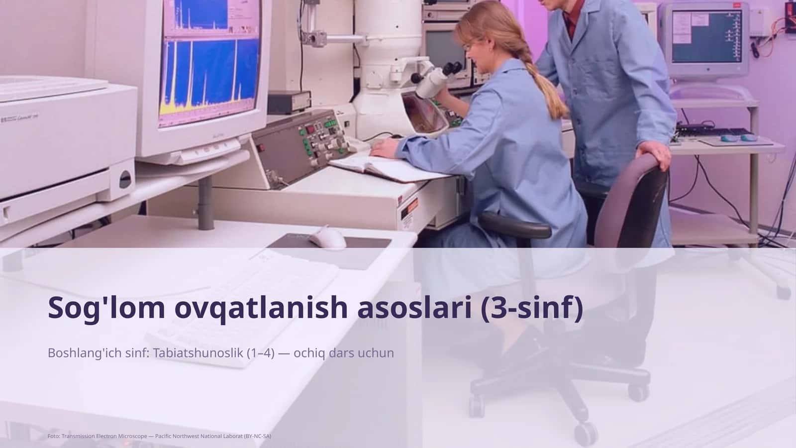 Sog'lom ovqatlanish asoslari (3-sinf)