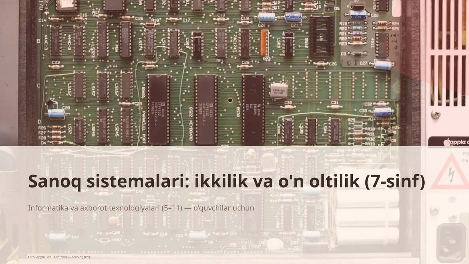 Informatika va axborot texnologiyalari (5–11)
