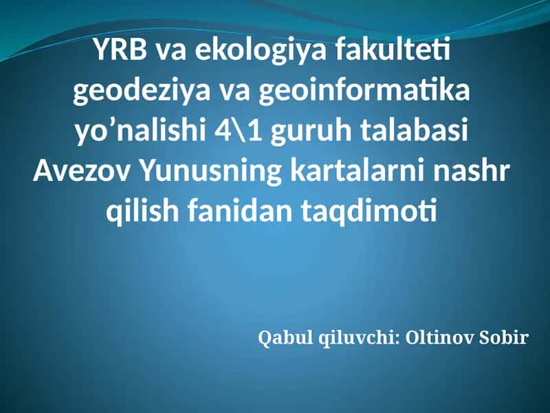 Kartografiyada mualliflik huquqi