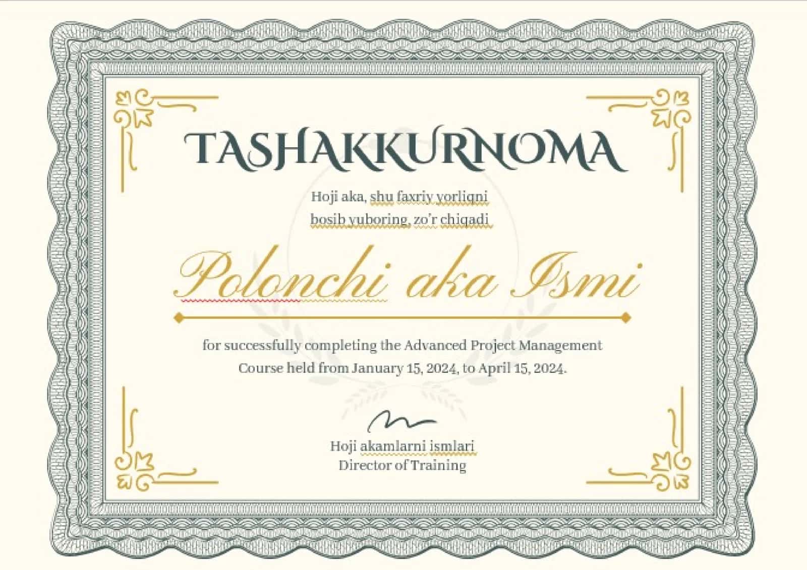 Tashakkurnoma